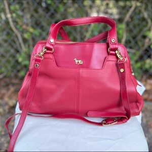 EMMA FOX. Pre-Loved Leather Shoulder Handbag